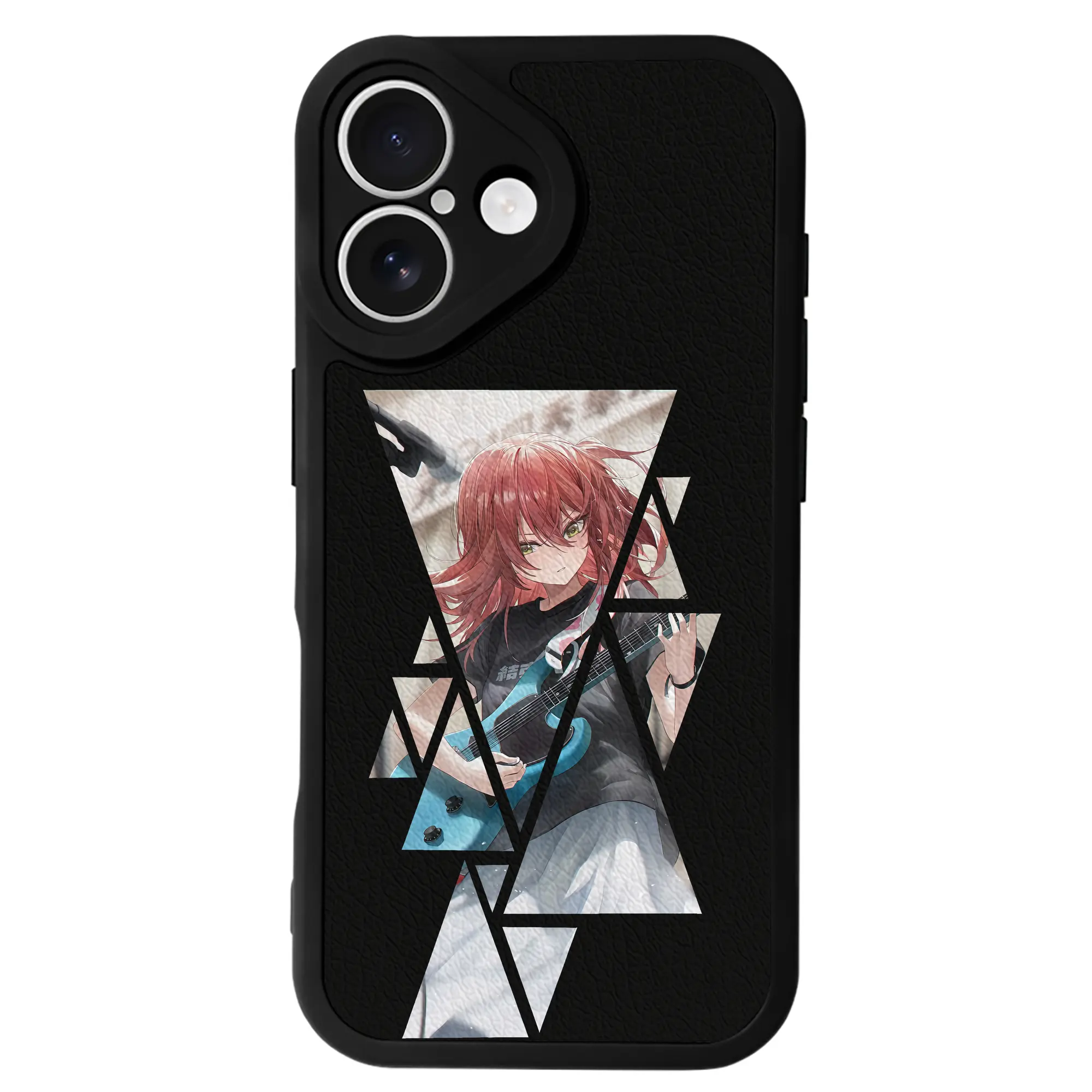 ぼっちざろっく！ グッズ,喜多郁代 - IPhone 16シリーズ対応 ・ シリコンスマホケース ・ レザー調 ・ 高精度フィット ・ 耐衝撃 ・ ワイヤレス充電対応 ・ 精密カット